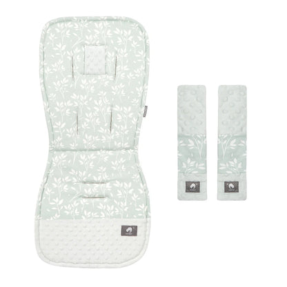 Stroller Cushion & Seat Belt Cover 2Pcs/Set Universal Baby Pram Seat Pad Soft Kids Pushchair Car Mat Stroller Accessories