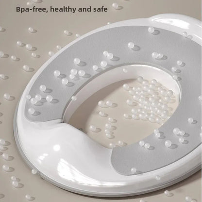 Potty Training Seat Built-in Toilet Seat, Elongated Toilet Seat Children's Toilet Seat Toilet Seat Children's Toilet Seat Universal Splash Proof Toilet for Male and Female Babies