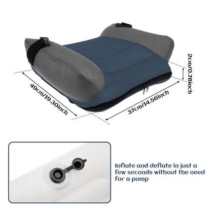 Portable Inflatable Seat Cushion PVC Travel Inflatable Booster Car Seat Fast Inflate Lightweight Soft Booster Car Seat for Kids