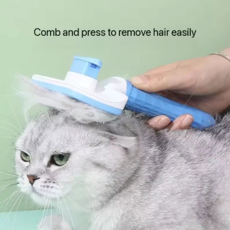 Dog Comb Pet Hair Removal Brush Cats and Dogs Special Comb Beauty Massage Self-cleaning Needle Comb Pet Supplies