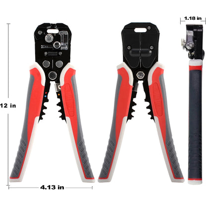 Crimper Cable Cutter Adjustable Automatic Wire Stripper Multifunctional Stripping Crimping Pliers Terminal Hand Tool