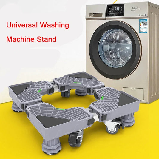 Mini Fridge Stand Adjustable Refrigerator Stand with 4 Strong Feet Universal Stand Base Washing Machine Stand Washer and Dryer Pedestals Multi-Functional Base for Appliance
