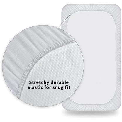 1pc Crib Mattress Protector Smooth Waterproof Mattress Cover Washable Anti Mites Bed Cover