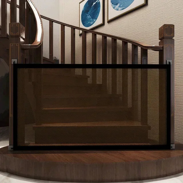 Pet Isolated Network Pet Dog Barrier Fences Stairs Gate New Folding Breathable Mesh Playpen For Dog Safety Fence Baby Gate Fence