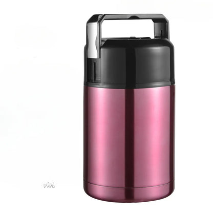 Large Capacity 800ML/1000ML Thermos Lunch Box Portable Stainless Steel Food Soup Containers Vacuum Flasks Thermoses Cup