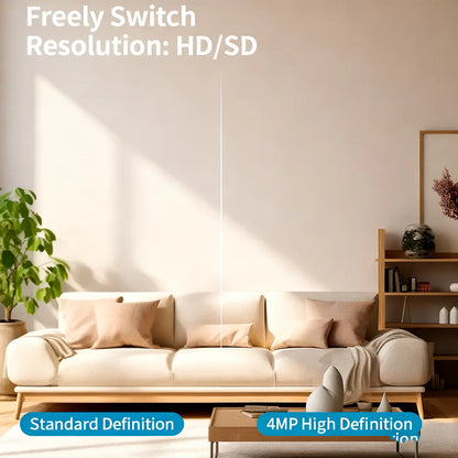WIFI Tuya Camera Indoor 5MP Baby Monitor Two Way Talk 4X Zoom PTZ 360°  Surveillance Cameras Support Alexa Google Smart Life