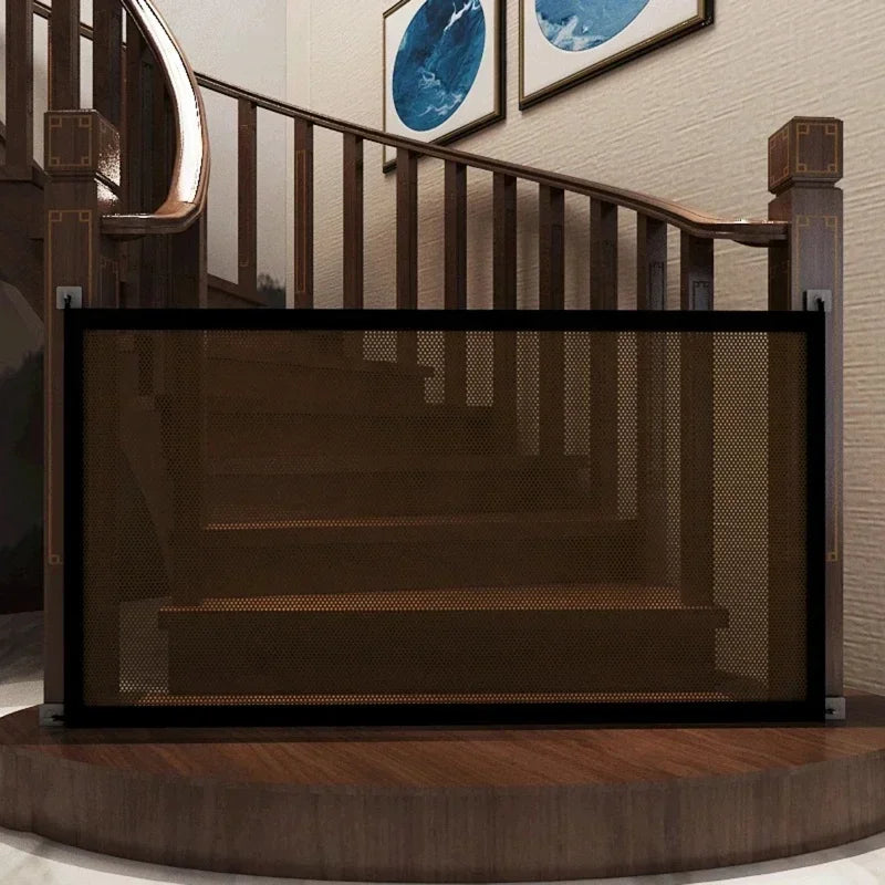 Pet Isolated Network Pet Dog Barrier Fences Stairs Gate New Folding Breathable Mesh Playpen For Dog Safety Fence Baby Gate Fence