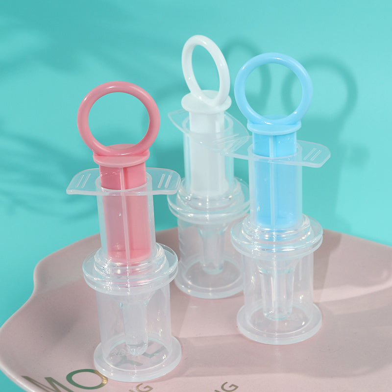Baby Pacifier Feeder, Baby Liquid Medicine Dispenser, Anti-choking Silicone Needle Feeder Water Feeder, With Measuring 20ml Cup