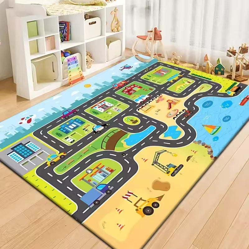 Baby Play Mat Baby Floor Play Mat Large Soft Foam Playmat for Babies Reversible Waterproof Padded Playmats Portable Thick Crawling Mat for Indoor Outdoor