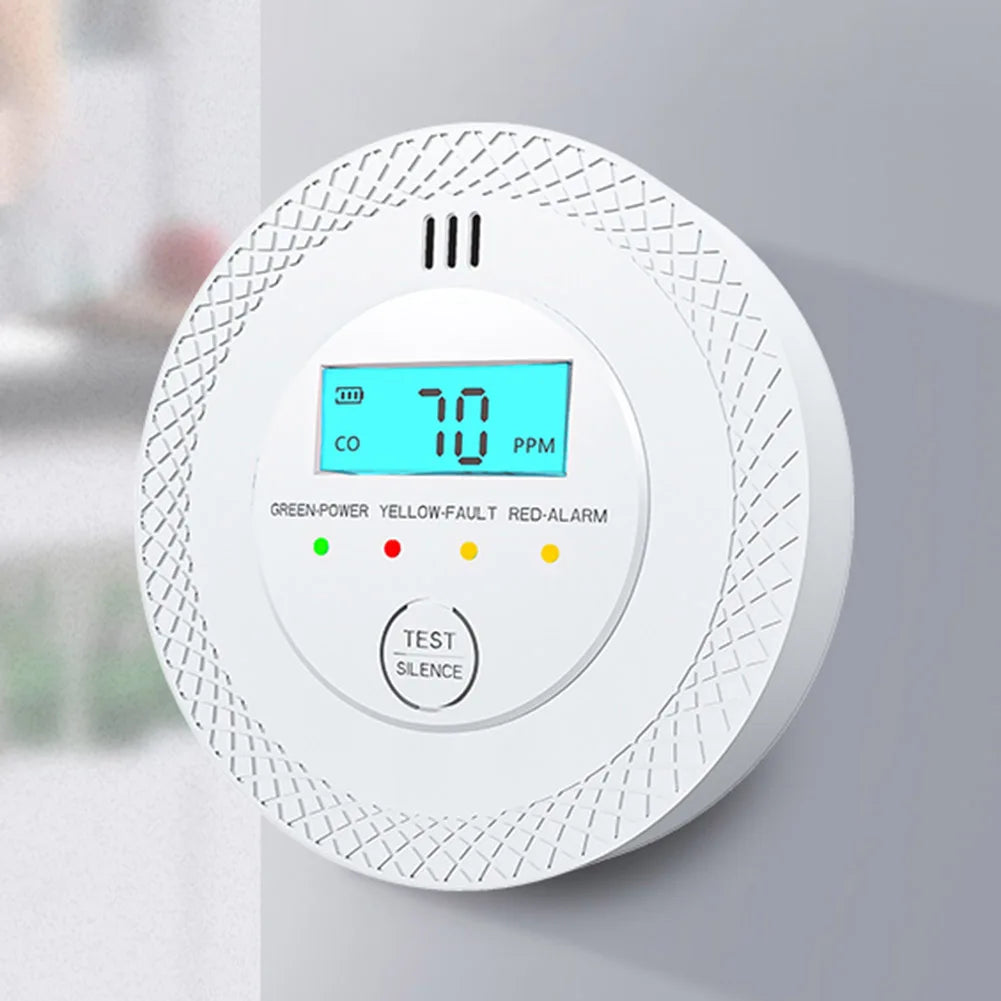 Carbon Monoxide Detectors, CO Detector Battery Operated with Sensitive Sensor, Digital Display and Sound Warning, 85dB High Sensitive Warning CO Detector with LEDs Carbon Monoxide Detector Alarm for Home Depot