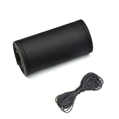Car Steering Wheel Braid Cover Black Artificial Leather For Volkswagen VW Golf 7 Mk7 Touran Up New Polo Jetta Passat B8 Tiguan