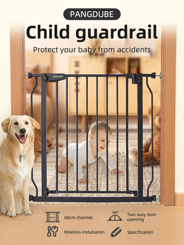 PANGDUBE Children's Safety Fence Baby Playpen Security Door for Pet Child Stair Barrier Baby Gate for Stairs Baby Safety Gate