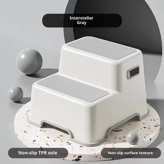 Toddler Step Stool for Bathroom Sink - 2-Step Kids Stool for Potty Training, Kitchen Counter & Bedroom, Sturdy Non-Slip Child Safety Stool Helper