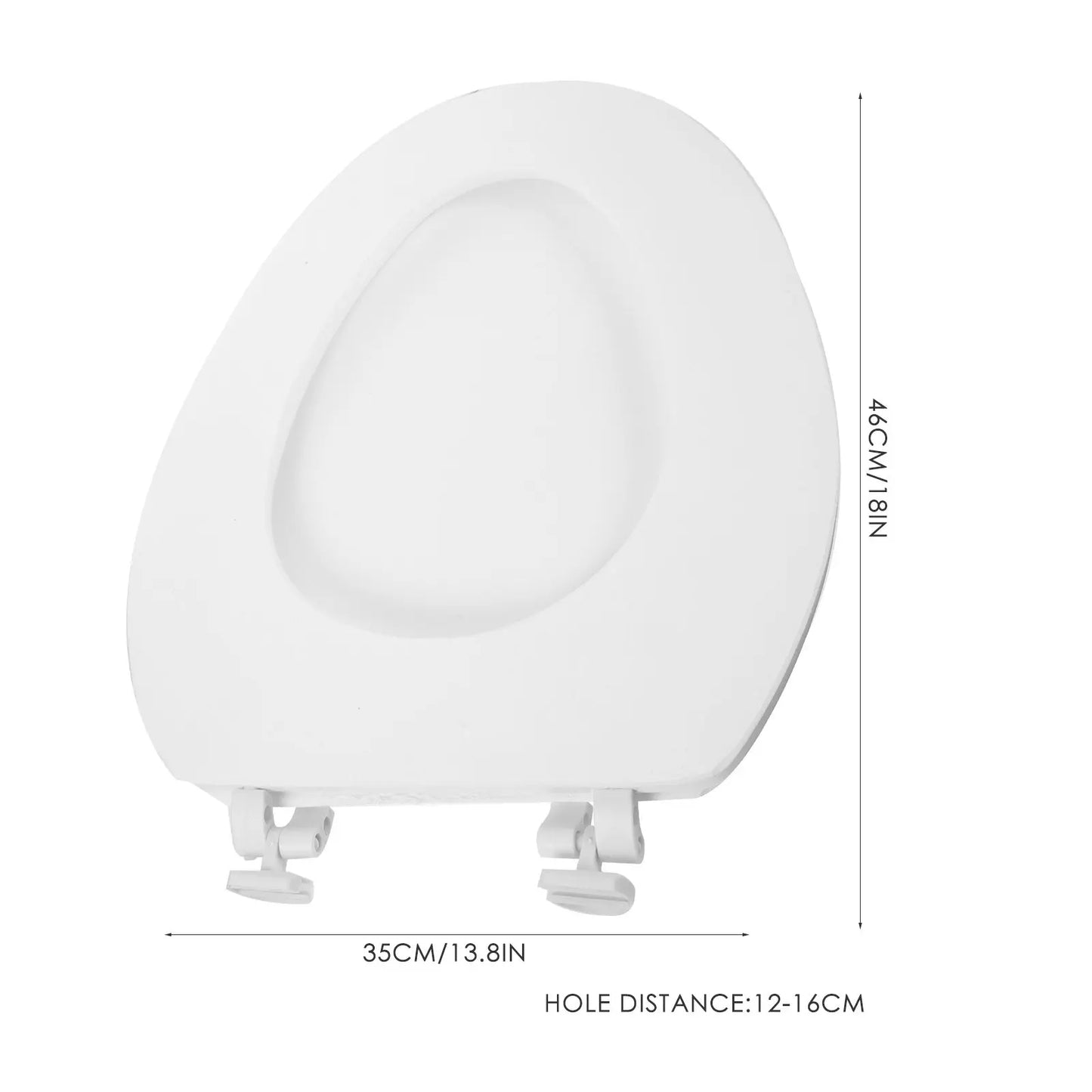 Padded Toilet Seats for Bathroom Toilets Cover Beige Replacement Round Slow-close