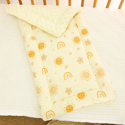 Cartoon Bear Baby Stroller Seat Cushion Cotton Soft Newborn Car Seat Pad Infant Pushchair Mattress Mat Kid Pram Accessories