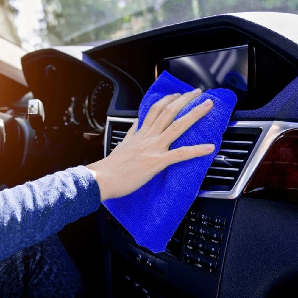 25-100PCS  Microfibre Cleaning Auto Soft Cloth Quick Dry Large Soft 30X30CM Car Wash Cloths Home Cleaning Micro Fiber Towels