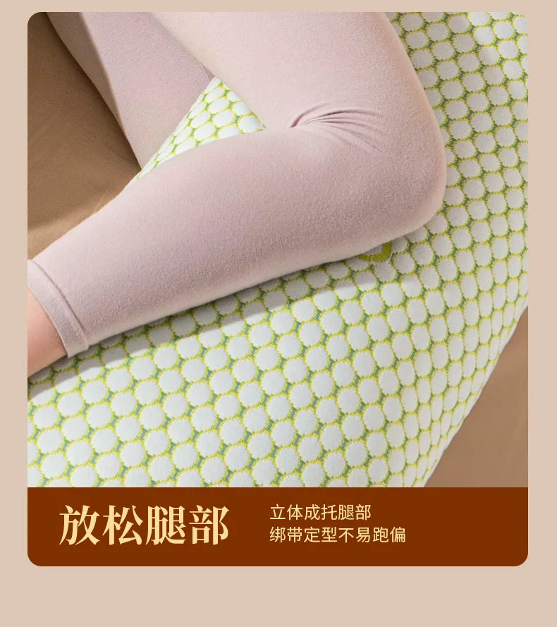 U-Shaped Pregnancy Pillow for Side Sleeping Maternity Body Pillow with Back & Belly Support Cooling Summer Sleep Comfort
