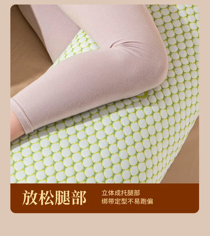 U-Shaped Pregnancy Pillow for Side Sleeping Maternity Body Pillow with Back & Belly Support Cooling Summer Sleep Comfort
