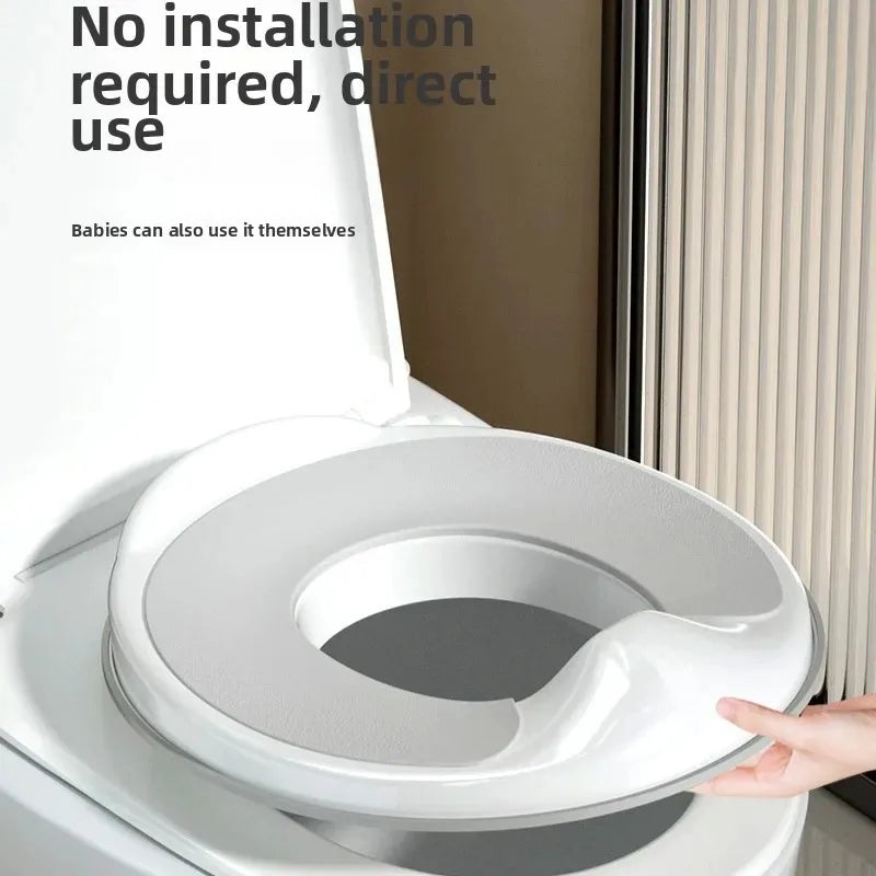 Potty Training Seat Built-in Toilet Seat, Elongated Toilet Seat Children's Toilet Seat Toilet Seat Children's Toilet Seat Universal Splash Proof Toilet for Male and Female Babies