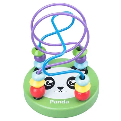 Montessori Baby Toys Wooden Roller Coaster Bead Maze Toddler Early Learning Educational Puzzle Math Toy for Children 1 2 3 Years