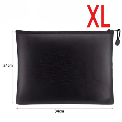 XL/L/M/S Fireproof Waterproof Document Bag Fire Safe Storage Pouch with Zipper Cash File Envelope Holder for H