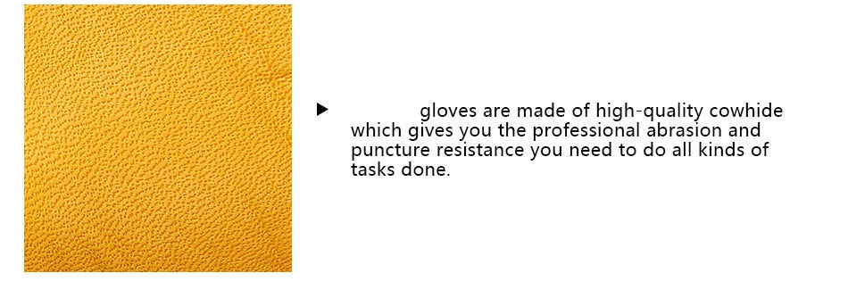 Men's HydraHyde Leather Winter Work Gloves | Water-Resistant | Insulated Cow Leather Work Glove Soft Cowhide Welding Security Protection Gloves Workers Mechanic Driver Hunting Driving Farm Garden Glove