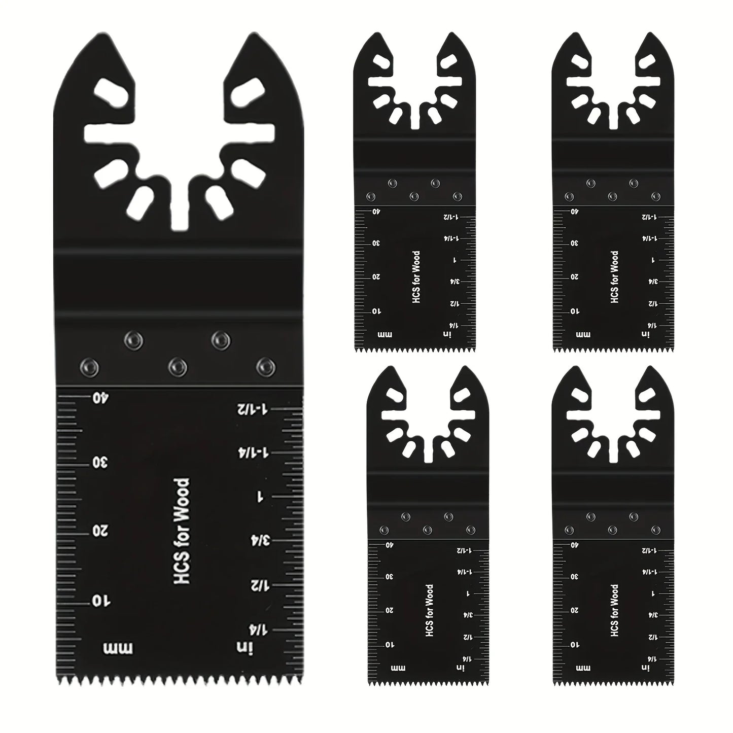 50Pcs Oscillating Tool Blades Professional Universal Oscillating Saw Blades Wood Multitool Blades Compatible with Dewalt, Milwaukee, Ryobi, Rockwell, Bosch