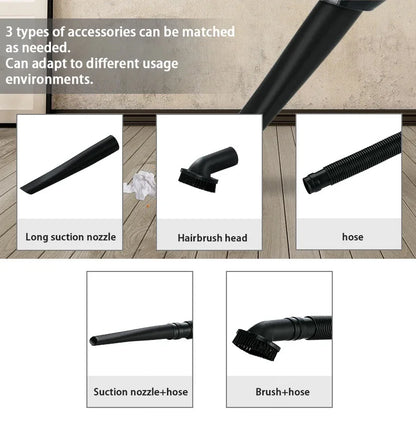 Wireless Car Vacuum Cleaner Portable Handheld - Dual Use for Home and Car Power Cord