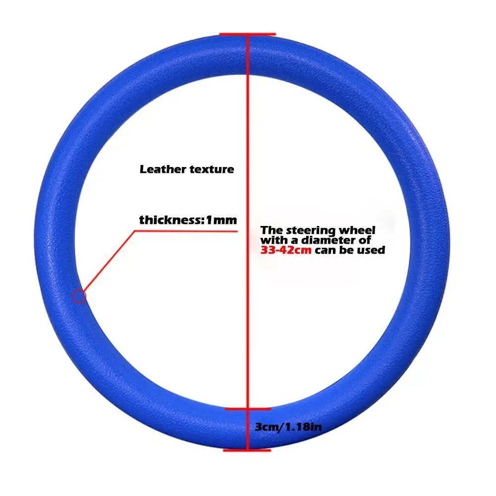 Anti-skid Silicone Auto Steering Wheel Cover With Elastic Stretch To Enhance Internal Design And Comfortable Grip Access