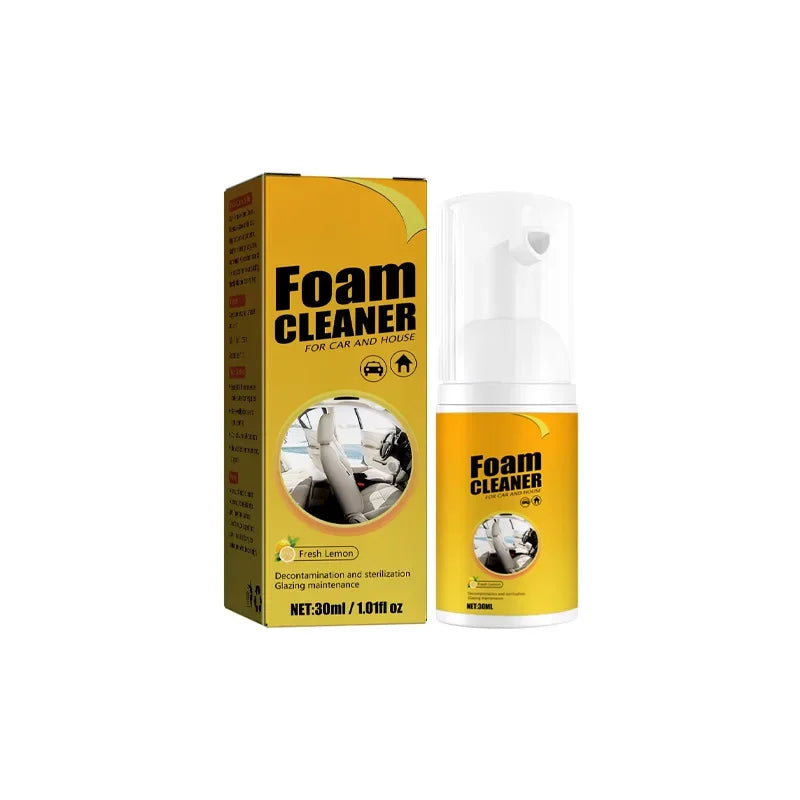 Multi-function Foam Cleaning Spray,suitable for Car Interior, Plastic Dashboard, Steering Wheel, Decontamination, Seat Cleaning