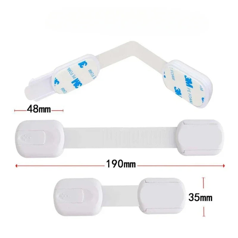 No Drill Furniture Anchors for Baby Proofing, Anti-Tip Adjustable Straps, Strong Adhesive Backing 12 pcs