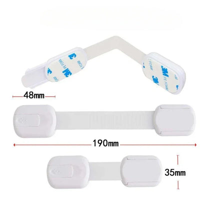 No Drill Furniture Anchors for Baby Proofing, Anti-Tip Adjustable Straps, Strong Adhesive Backing 12 pcs