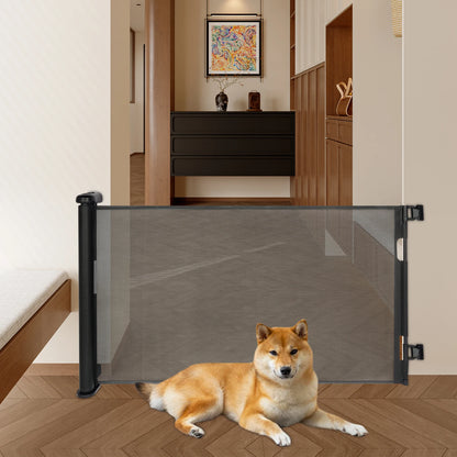 Adjustable Temperature Pet Gate Retractable Baby Gate Pet Gate for Stairs, Corridors, Bedrooms