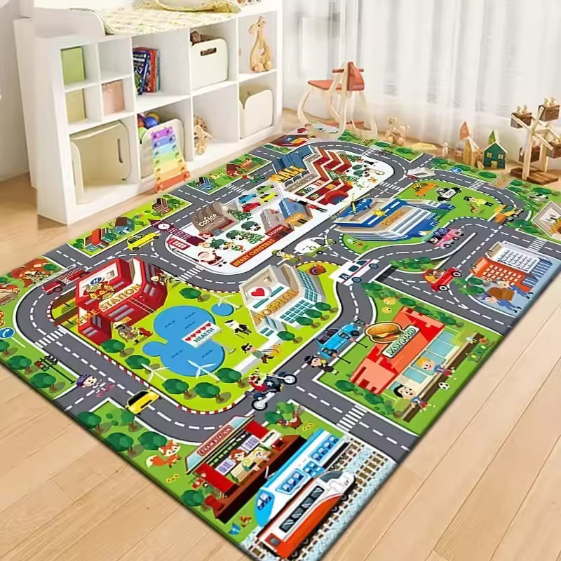 Baby Play Mat Baby Floor Play Mat Large Soft Foam Playmat for Babies Reversible Waterproof Padded Playmats Portable Thick Crawling Mat for Indoor Outdoor