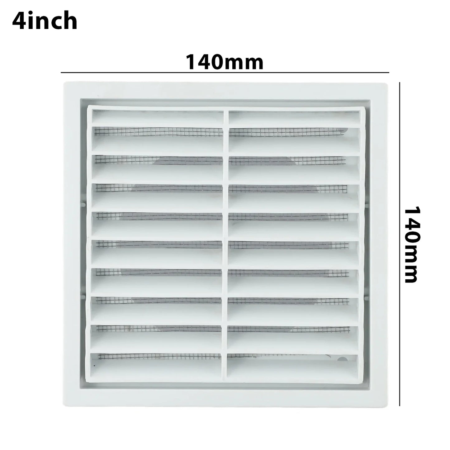 Efficient Ventilation Grille Durable PP Material Air Exhaust Outlet Fresh for Wall Ceiling Openings Vermin and Rodent Protection