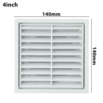 Efficient Ventilation Grille Durable PP Material Air Exhaust Outlet Fresh for Wall Ceiling Openings Vermin and Rodent Protection
