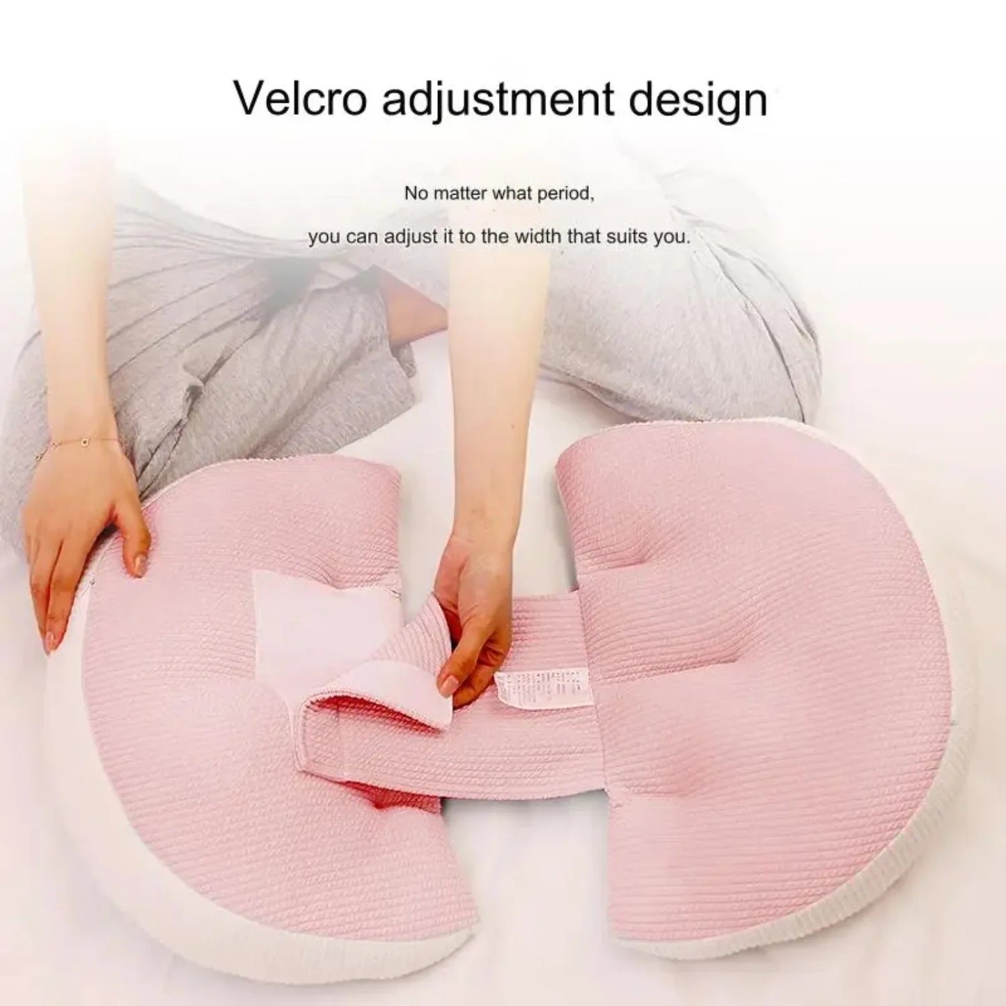 Ergonomic Pregnancy Pillow for Side Sleepers Pregnancy Support Cushion Waist Protection Relieve Abdominal Back Pressure