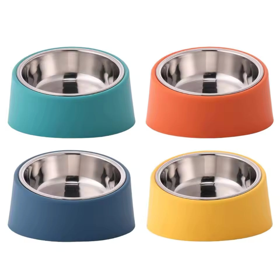 Stainless Steel Detachable Bowls with Sturdy Holder Ergonomic Raised Dog Feeder Perfect for Healthy Eating & Stylish Home Decor