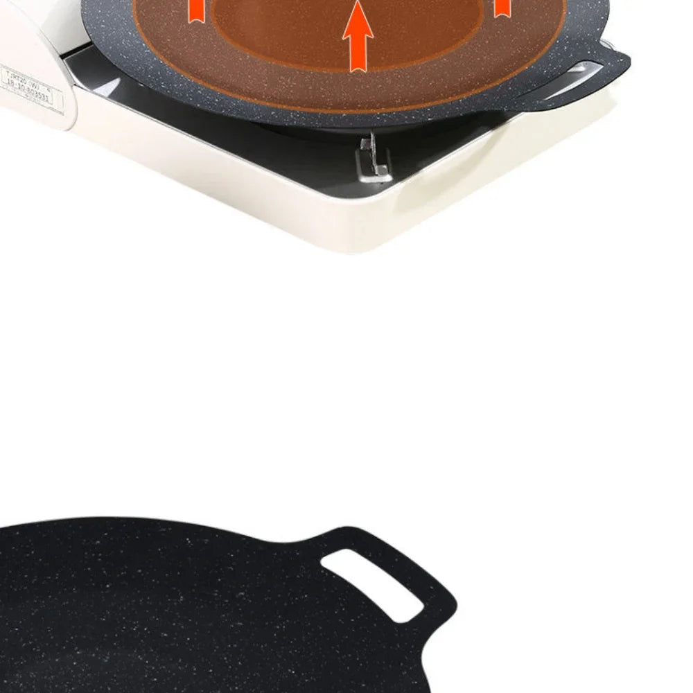 Roasting Round Pans Korean Aluminum Nonstick Grill Top Griddle Pan Bbq Fry Grill Outdoor Cast Iron Barbecue Griddles Grill Pans