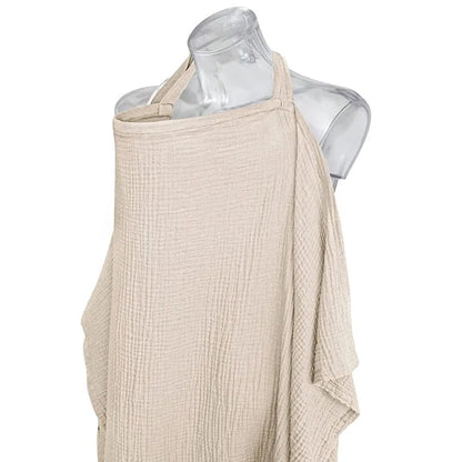 Breathable Baby Nursing Cover Maternity Breastfeeding Cover Cotton Muslin Baby Feeding Blanket Privacy Apron Stroller Blankets