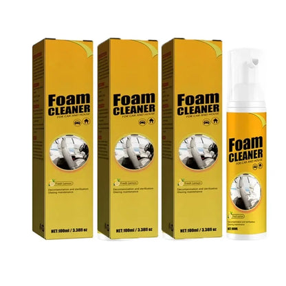 Multi-function Foam Cleaning Spray,suitable for Car Interior, Plastic Dashboard, Steering Wheel, Decontamination, Seat Cleaning