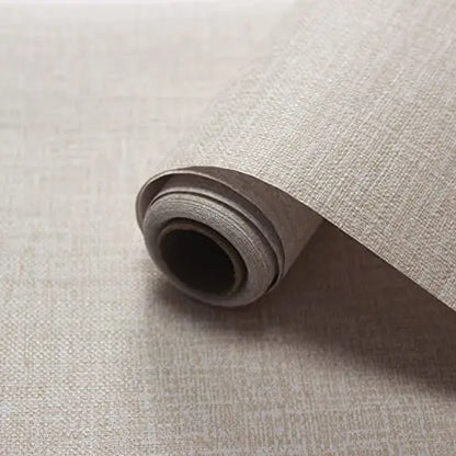 Grasscloth Peel and Stick Wallpaper Linen Self Adhesive Wallpaper Waterproof Removable Contact Paper for Cabinets Countertops