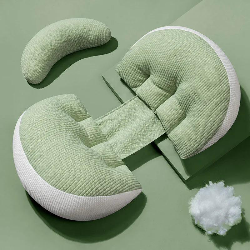Ergonomic Pregnancy Pillow for Side Sleepers Pregnancy Support Cushion Waist Protection Relieve Abdominal Back Pressure