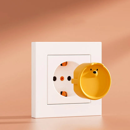 Baby Safe Socket Cover Pack of 5, Cartoon Design, Protection from Electric Shock, Dust-Resistant