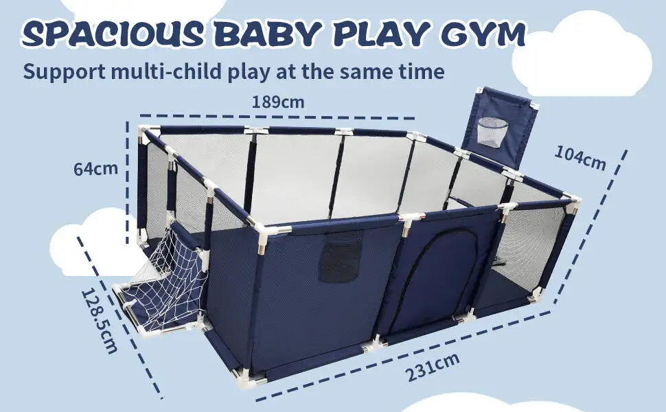 IMBABY Baby Playpens Indoor Baby corralitos Safety Barriers for Kids Baby Activity Gym Large Parks for Baby Groundbox Fence