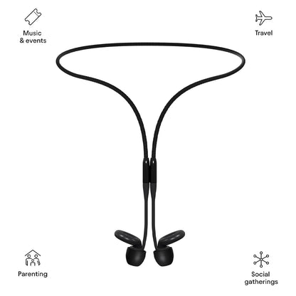 Loop Official Connector Cord Earplugs - Magnetic Tug-Resistant Safety CordEarplug Lanyard, Magnetic Connector Cord Compatible with Loop Earplugs Quiet/Engage/Experience, Storing Case Included