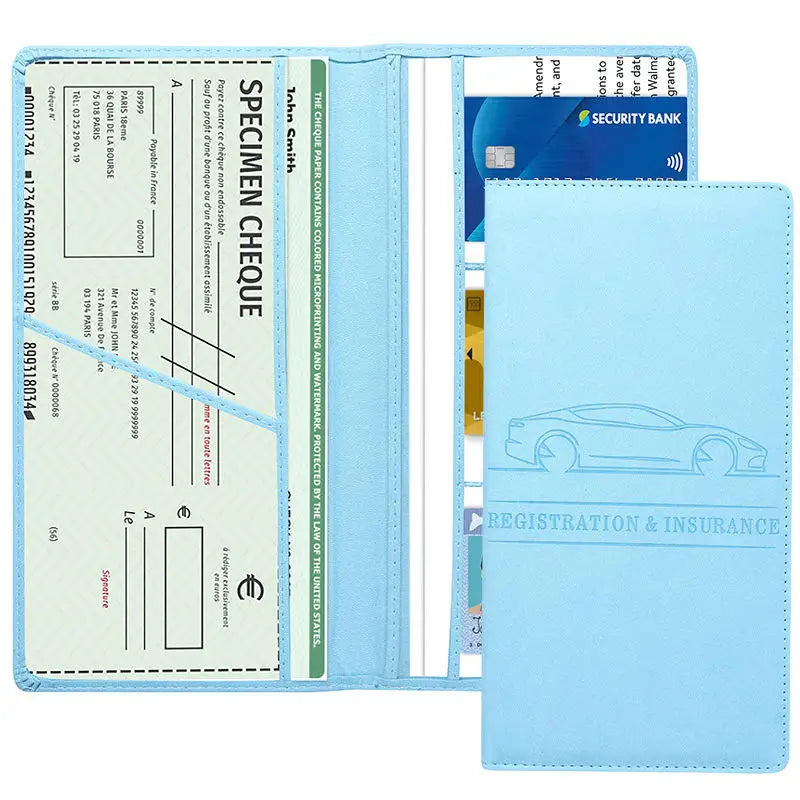 Car Document Holder Car Registration And Insurance Holder Auto Truck Compartment Accessories For Essential Information Driver