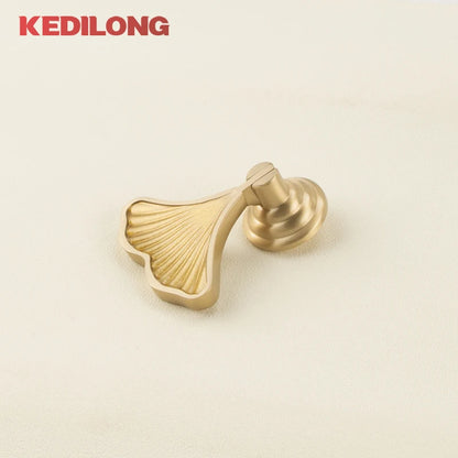 Cabinet Handles Brushed Brass Kitchen Knobs European style minimalist solid brass cabinet DIY pull handle classical luxury drawer gold knob cabinet door long handle