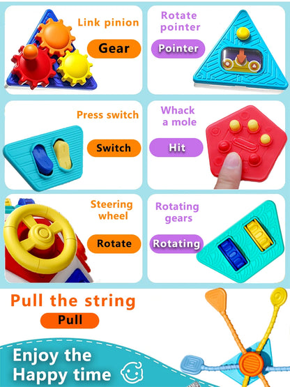 22-in-1 Baby Busy Board Activity Cube Toys Montessori Toy Educational Learning Sensory Travel Toys for Infant Christmas Gifts