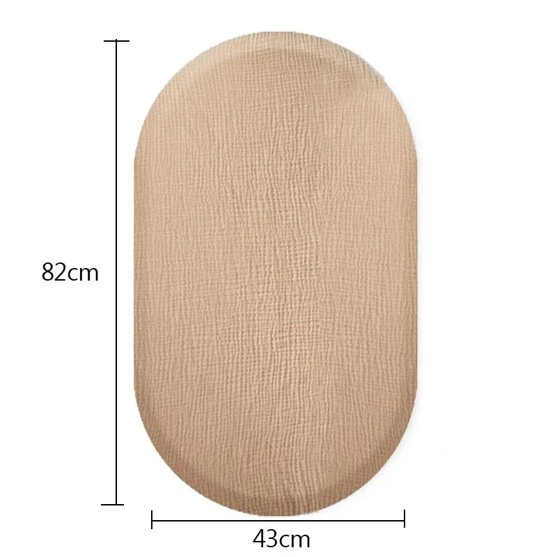 2PCS Diaper Changing Pad Cover Soft Breathable Cotton Newborn Baby Changing Mat Cover Solid Color Baby Shower Gifts